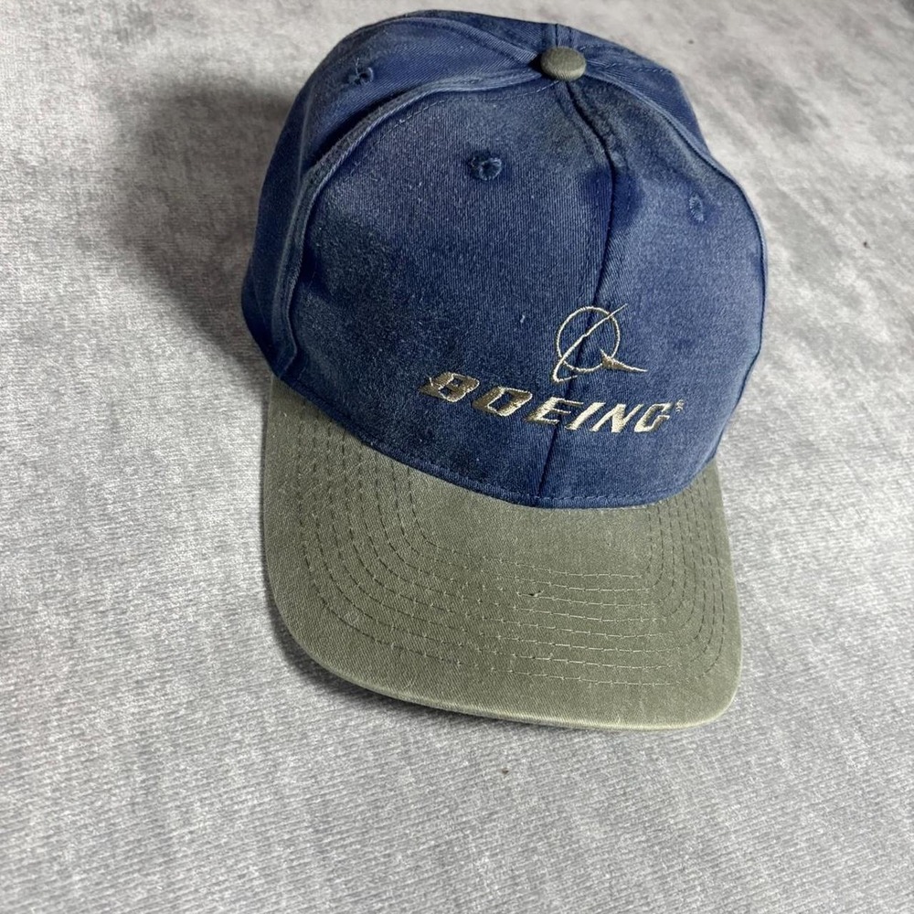 Boeing blue and green baseball cap